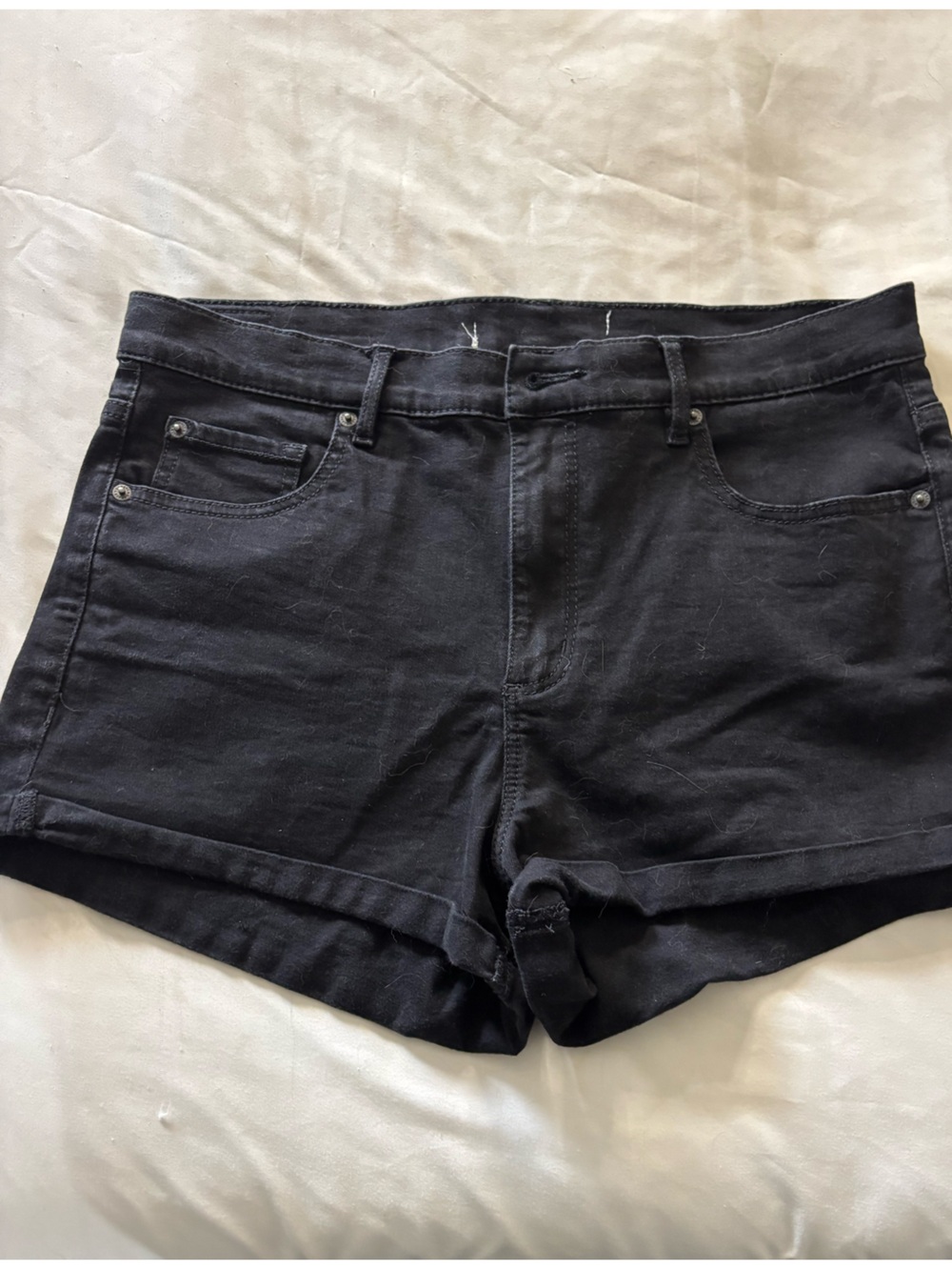 Garage Black Denim Shorts